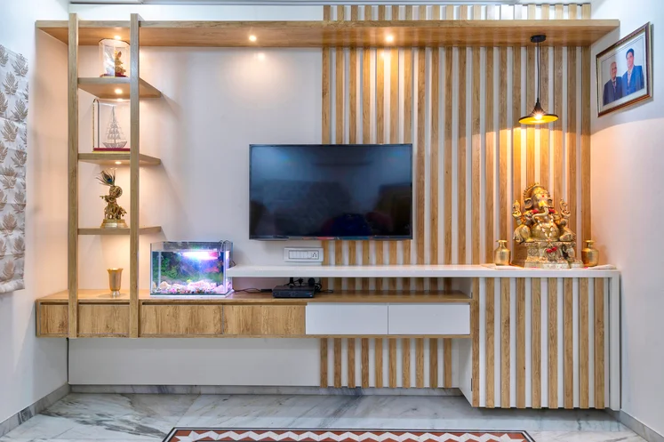 Custom Modular TV Cabinet Storage